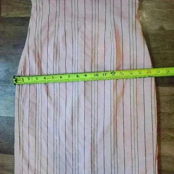 Express Y2K Pink & Black Pinstripe Strapless Bodycon Dress Size 3/4 - Picture 7 of 7